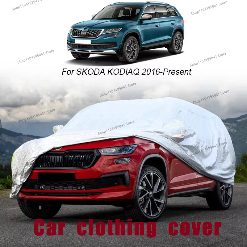 Car Cover For SKODA OCTAVIA,SCALA,KODIAQ,ENYAQ,KAMIQ cover,Anti aging,Auto Dustproof Anti-Rain Snow Waterproof，Car dust cover