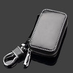 Trendy Leather Keychain Pouch Zipper Bag Key Wallets Car Key Case Cover Storage Bag Key Holder Organizer Men Women