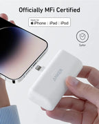 Anker A1645 Nano Mini Power Bank 5000mAh Portable Charger 22.5W USB-C Connector Spare Battery for IPhone 15 14 13 12 11 Pro Max Car Mobile World
