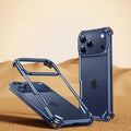 Eary for iPhone 17 Pro Max Air Phone Case Aluminum Alloy Metal Frameless Shell for Magsafe Minimalist Anti-Drop Protective Cover Car Mobile World