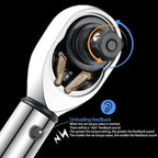 3/8" 10-60N.m Torque Wrench Ultra-Thin Magnetic Car Spark Plug Special Removal Tool Adjustable Manual Spanner Accessories