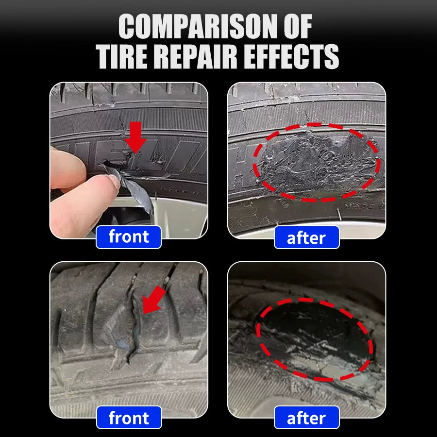 Tire Repair Glue Strong Rubber Wear-resistant Non-corrosive Adhesive Tire Sealing Bonding Glue Car Tire Repair Sealant CM World