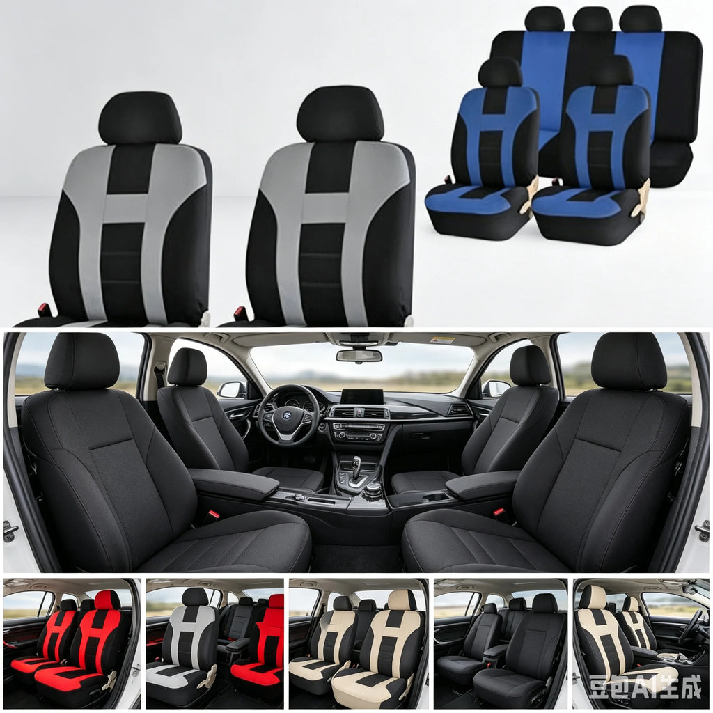 4pcs 9pcs Car Seat Cover Full Set Car Seat Cushion Universal Seat Covers Protector