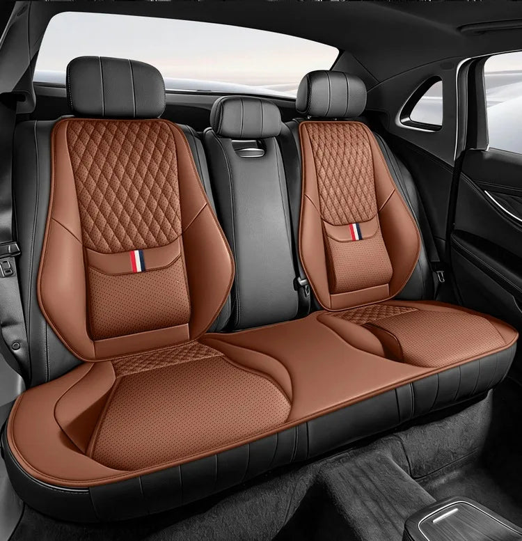 Universal Ergonomic Car Seat Cover Built-in 6cm Lumbar Support and Leg Bolster Breathable SUV Sedan Cushion Car Seat Protection