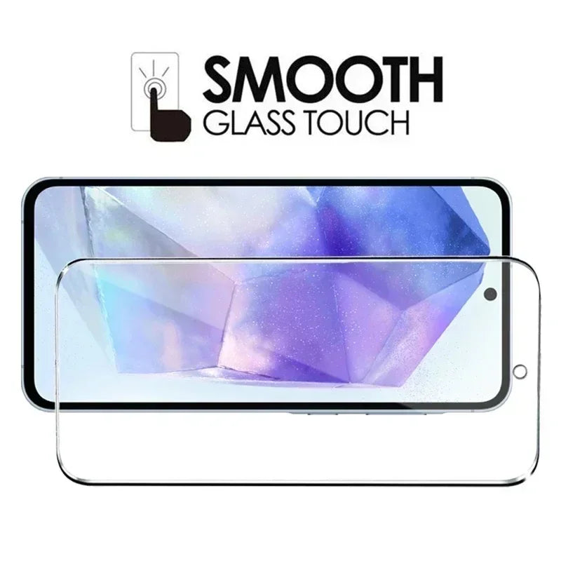 5Pcs Screen Protector for Samsung A55 A15 A54 A34 A13 A14 A53 A52 A12 A33 A52S A32 A35 A71 A72 A51 A22 S10E S20FE Tempered Glass Car Mobile World
