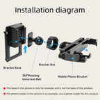 Magnetic Car Phone Holder For Mercedes Benz A Class W177 2019-2024 Wireless Charging Special Fixed Bracket Base MagSafe Mount CM World