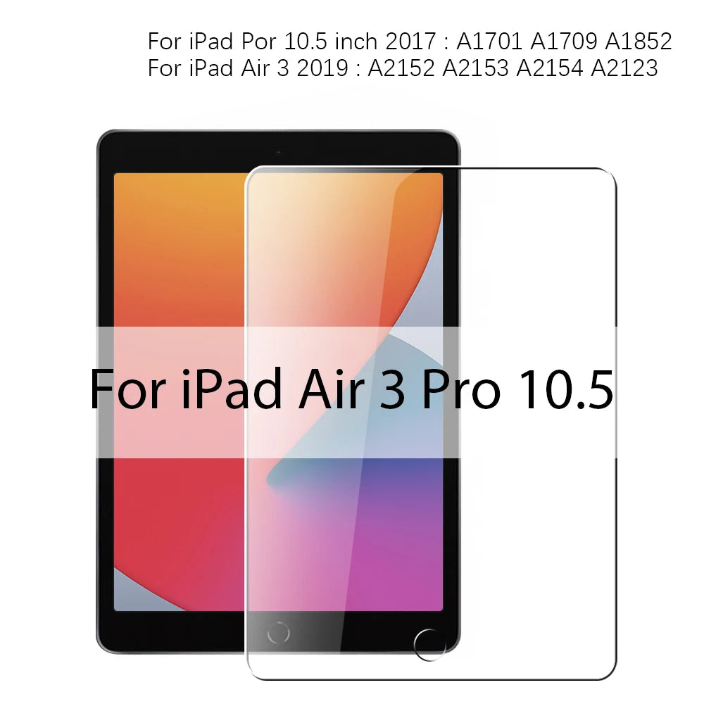 Tempered Glass For iPad 10th 9th Generation A16 Pro 12.9 11 13 2025 Screen Protector For ipad Air 4 5 Mini 6 7 7th 8th 10.2 Film Car Mobile World