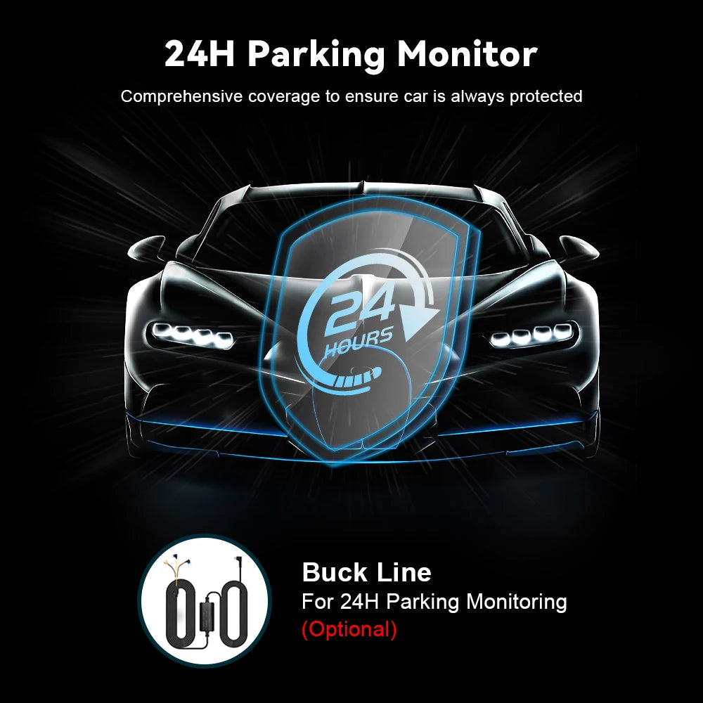 Soam﻿ 2K Dash Camera For Cars WiFi DVR Dash Cam Video Recorder Night Vision 24H Parking Monitor Dashcam Support GPS Car Mobile World
