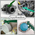 1pc 9/12inch Adjustable Belt Wrench Oil Filter Puller Strap Spanner Multi-purpose Cartridge Lids Chain Disassembly Tool Car Mobile World