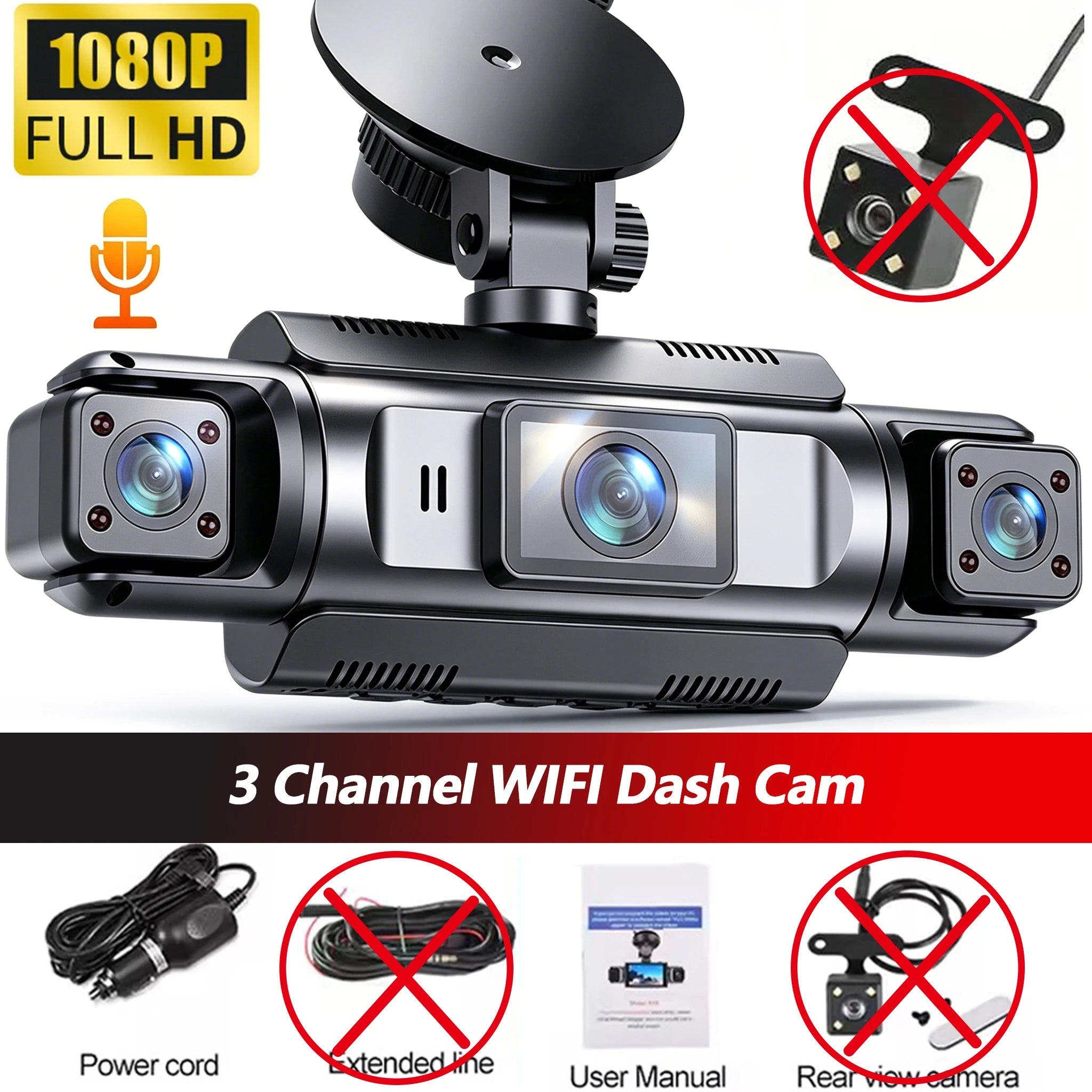 4K UHD Recording Dash Cam Video Recorder Car Camera DVR Night Vision Wi-Fi GPS 24H Parking Mini Front Rear Black Box Monitor Car Mobile World