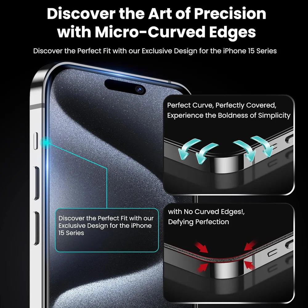 HD Screen Protection For iPhone 16 15 17 14 13 12 11 Pro Max Tempered Glass iPhone15 Pro Camera Lens Film iPhone16 Plus 13 Mini Car Mobile World