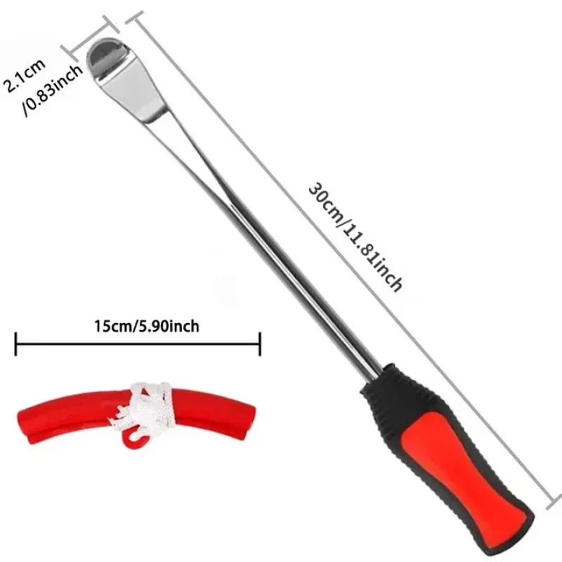 30CM Motorcycle Tire Spoon Lever Kit, Car Bike Tire Changing Tools with Rim Protector, Auto Motorcycle Tyre Repair Spoon Tools S