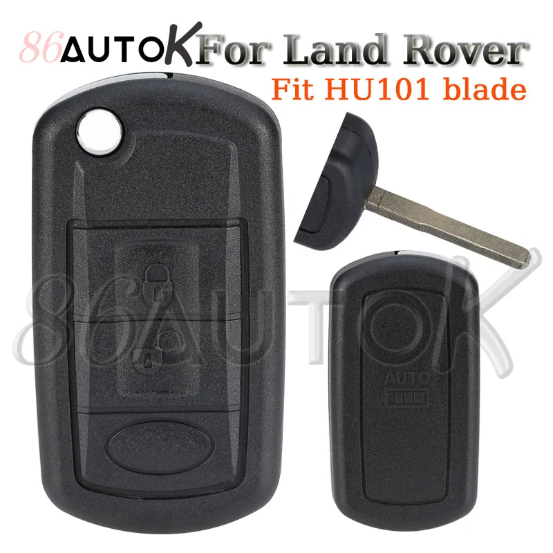Car Key for Range Rover Land Rover Sport Vouge 2005-2010 Discovery 3 LR3 2 Buttons Flip Folding Remote Car Key Fob Shell Case CM World