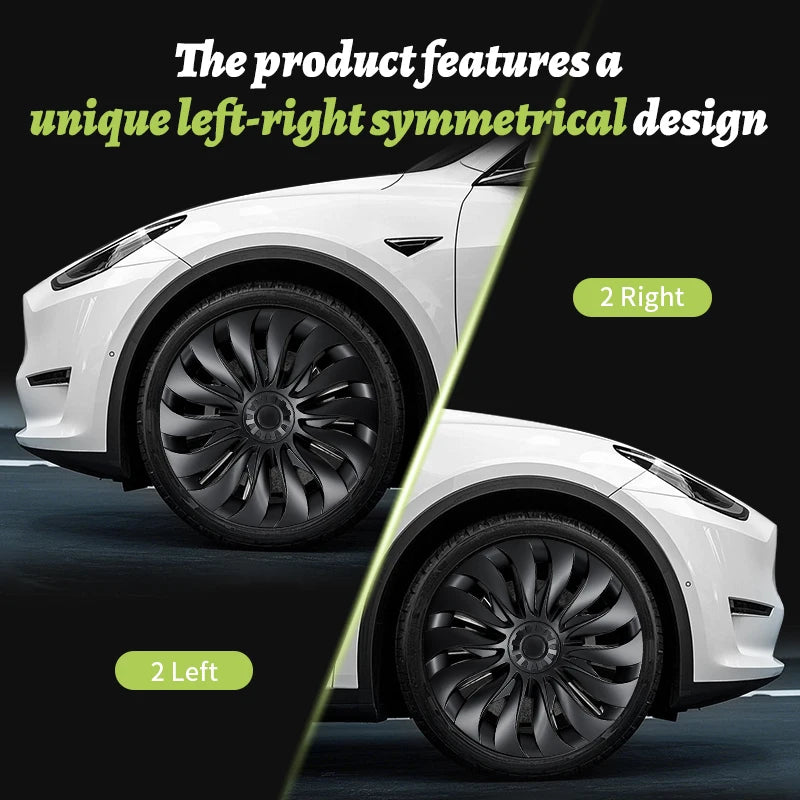 4PCS for Model 3 Highland (2024-2026) 18 Inch Right＆Left Hubcaps Storm Style Replacement Accessories Wheel Cover for Tesla