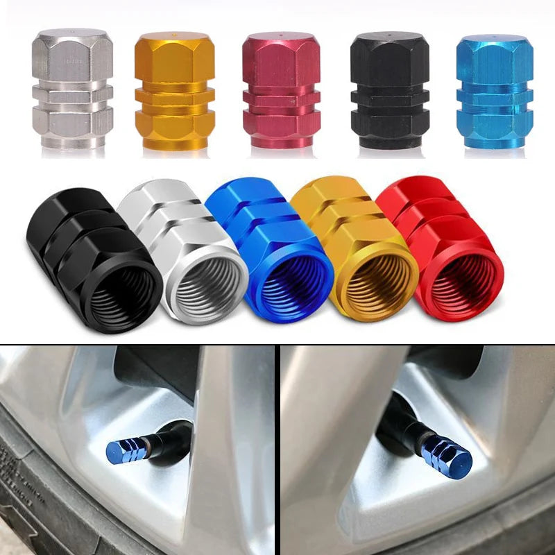 Car Wheel Caps Valve Stem Cap Tire Covers Aluminum Air Valve Tire for BMW Automobiles Motorcycles Bicycle Auto Accessories Tool CM World