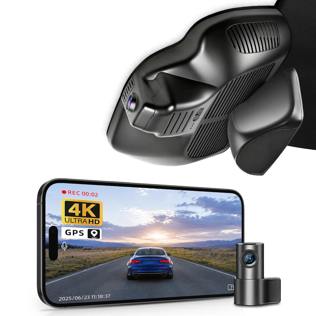 Mangoal 4K WiFi & APP GPS Car DVR Dash Cam For Mercedes Benz GLC Gen2 X254 C254 2021-2026 Model A/B Plug and Play Car Mobile World