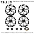 TSLLUG 4PCS 18 Inch 44th Hubcap for Tesla Model Y Juniper Standard 2026 Replacement Automobile Hubcap Full Rim Cover Accessories