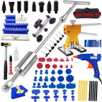 Car Dent Puller Repair Tools Slide Reverse Hammer Suction Cup Body Paintless T-Bar Dent Puller Kit Auto Hail Repair Accessories CM World