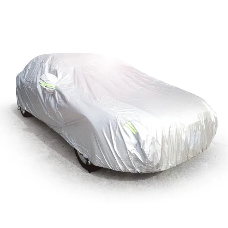 Universal Sun Car Covers Dust Anti-snow Ice  UV Shade Cover Foldable Light Silver Auto Outdoor Car Protector Windshield Cover