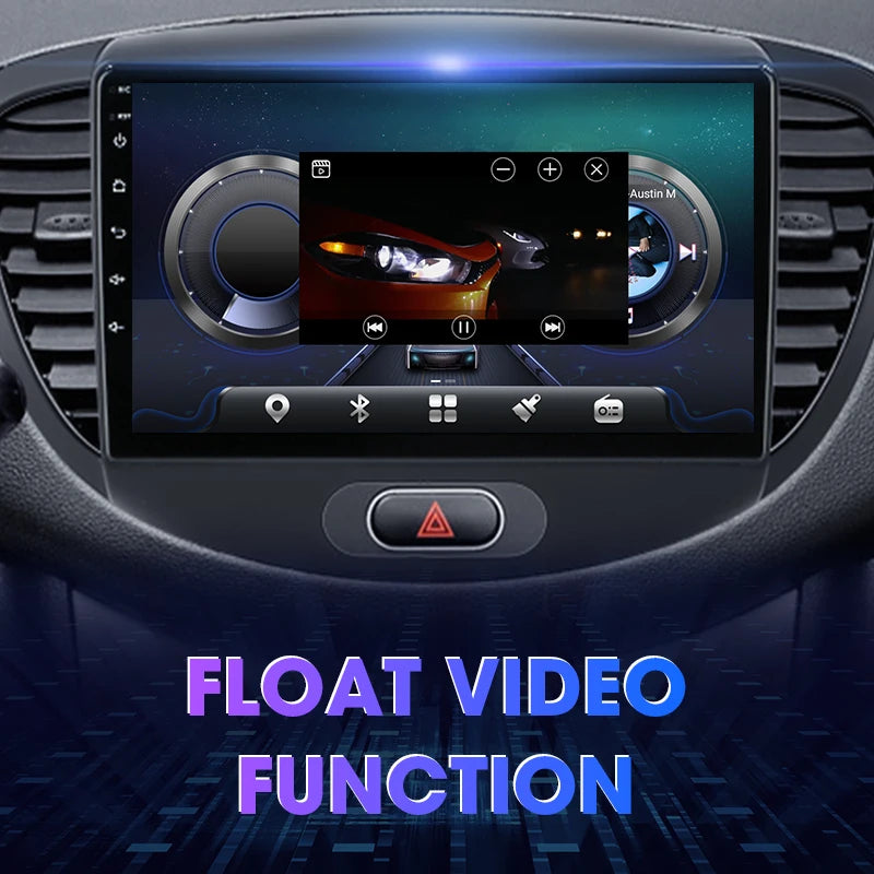 JMCQ 2 Din Car Radio For Hyundai i10 2007 2008 2009 2010-2013 Stereo Multimedia Player Android 12 4G GPS Navigation 2din Carplay CM World