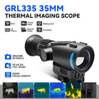Thermal Scope GRL325/GRL335 384x288 Thermal Imaging Sight with 1500-1800m Distance 12um 55Hz, 64GB Storage for Outdoor Hunting CM World