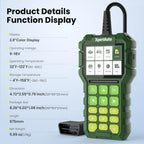 Universal OBD2 Scanner with Live Data, Code Reader, and Engine Light Reset for Cars from 1996 Car Mobile World