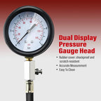 Engine Oil Pressure Test Kit Tester Car Garage Tool Low Oil Warning Devices 12 Piece Quick Fitting