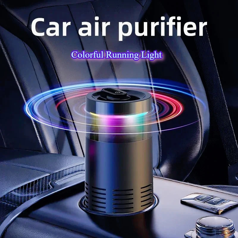 Mini Air Purifier with Aromatherapy Sticks True HEPA Filter Cleans Air & Eliminates 99.97% of Dust, Odors - Cars, School, Office CM World