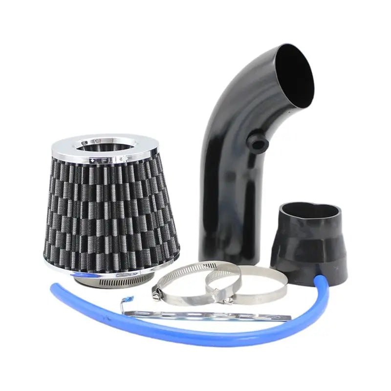 Cool Air Intake Kit Car Cool Air Intake Pipe 3" Universal Induction Flow Hose Pipe Kit-ABQF