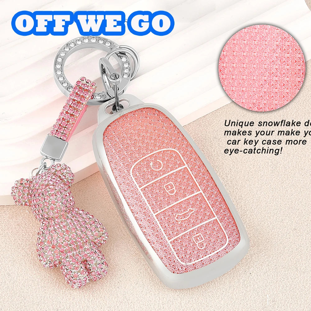 For Chery Omoda 5 C5 Tigo 7 8 Pro Max Tigo 7 8 Plus Arrizo 5 Plus Holder Keychain Key Case Cover Remote Fob Shell Accessories