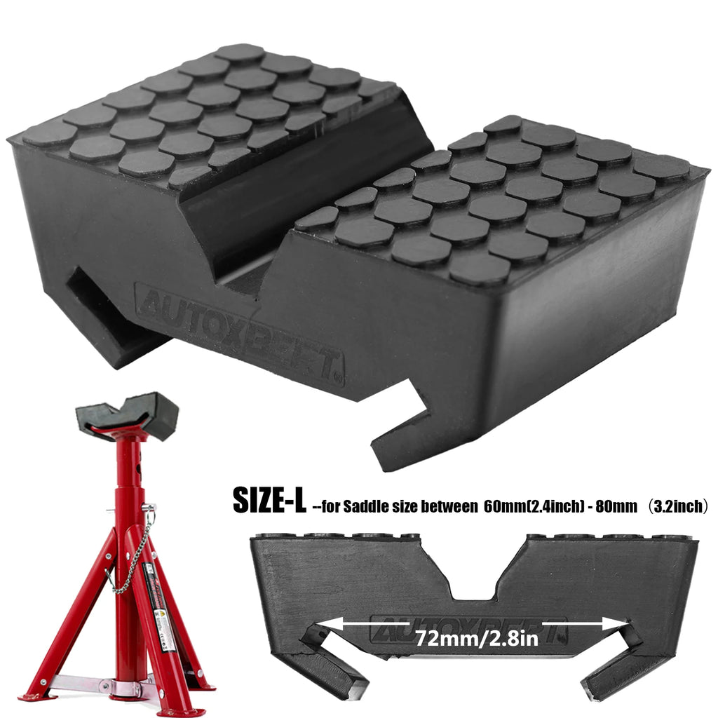 Car Rubber Slotted Jack Stand Pad Pad Bottle Lift Saddle Adapter Repair Tool Frame Stand Rail Pinch Weld Adaptor Rail Protector CM World