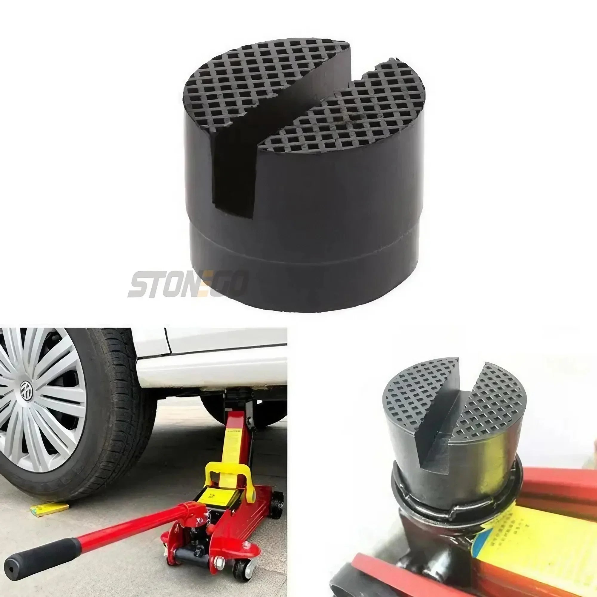 Car Floor Slotted Rubber Jack Pads Frame Protector Adapters Lifting Equipment Car Repair Tools CM World