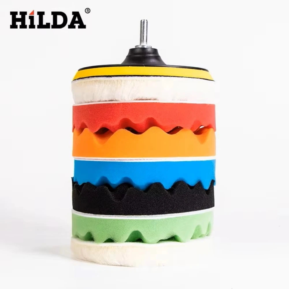 HILDA Electric Car Polisher Car Beauty Waxing Machine  Adjustable Speed Sanding Waxing Tools Automotive Polishing Scratch Repair CM World