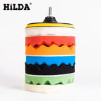 HILDA Electric Car Polisher Car Beauty Waxing Machine  Adjustable Speed Sanding Waxing Tools Automotive Polishing Scratch Repair CM World