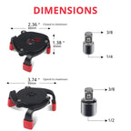 High Quality Universal 3 Jaw 3/8" Car Adjustable Oil Filter Remover Wrench Tool 60mm To 95mm 2.4" To 3.7" Auto Accessories
