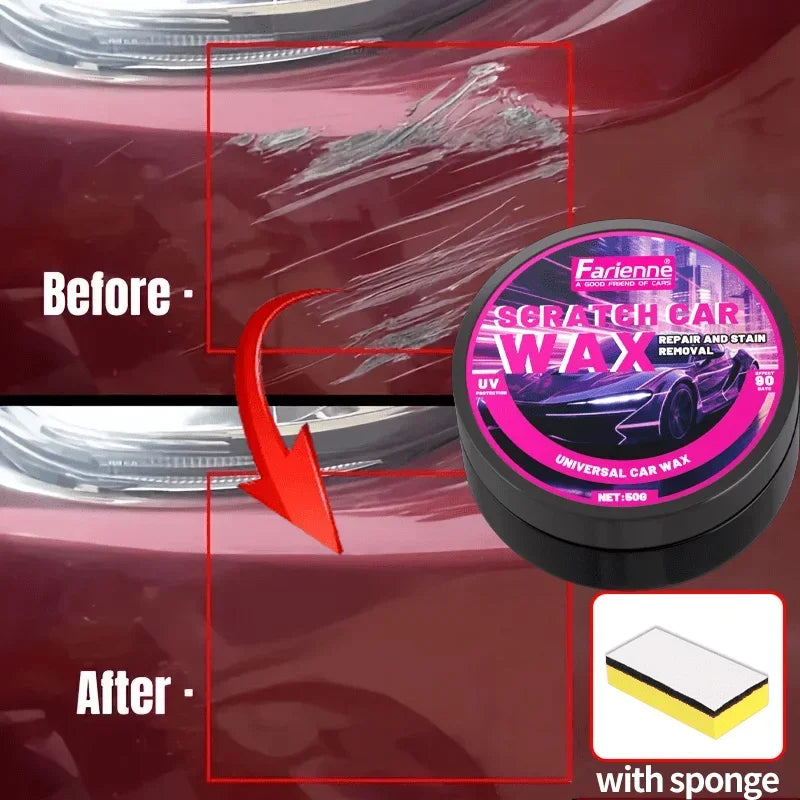 Automobile Body Scratch Repair Paste - Universal Car Scratch Wax Kit for Polishing and Waxing, Eradicates Micro Scratches, CM World