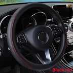 37-39CM Steering Wheel Cover Anti Slip Breathable Steering Cover Universal Microfiber Leather Steer Wheel Protector CM World