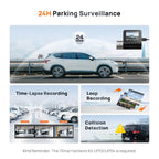 70mai Dash Cam A510 1944P HDR GPS ADAS 4G Connectivity 70mai 4G Front Cam A510 Car DVR 24H Parking Support Rear Cam Car Mobile World