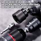 Universal Scissor Car Jack Adapter Rv Stabilizer Jack Drill Adapter Car Disassemble Tool Steel Ball Joint Rod Impact Wrench Tool CM World