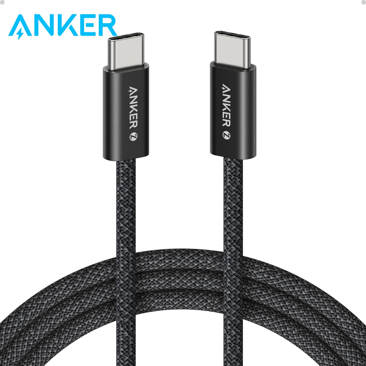 Anker Zolo 240W Anti-Dust Woven USB-C Cable Fast Charging Data Transfer Wire for iPhone MacBook Huawei Android Phones Laptops