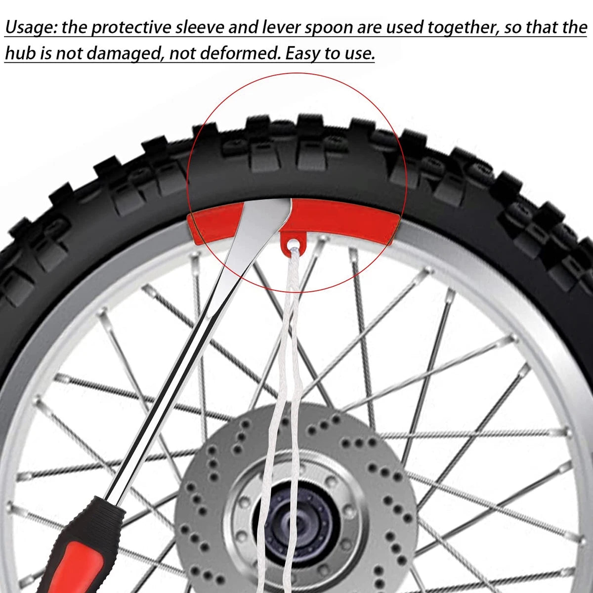 Tire Changing Lever Tools Motorcycle Tyre Repair Auto Spoon Tire Kit Bike Tire Levers Spoon Rim Protector Tire Repair Tool Set