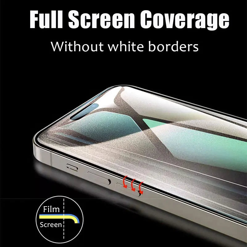 5PCS Hydrogel Film For iPhone 17 16 15 14 Pro Max Plus 16E 17E Screen Protector For iPhone 13 12 11 Pro 12 Mini Xr X Xs Max