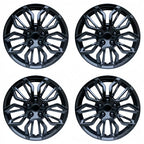 4pcs 14 Inch Universal Car Wheel Hubcaps Black Blue Auto Rim Covers Protective Wheelskins Shell Styling Refitting Accessories