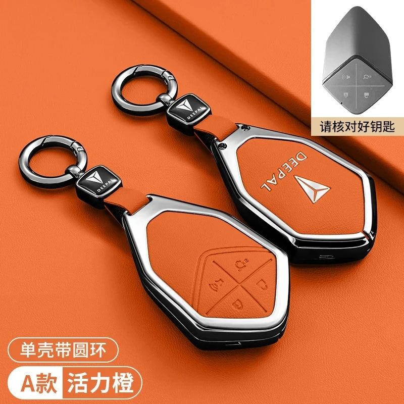 Car Key Case Bag For Changan Deepal S7 S07 SL03 S05 G318 2024 2025 Keychain Protective Cover Smart Remote Key Protection Shell