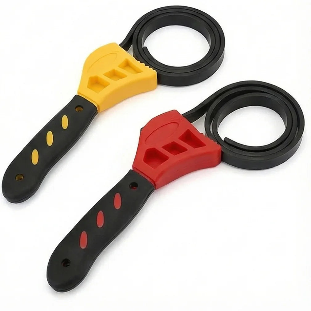 6inch Belt Wrench Oil Filter Puller Strap Spanner Chain Wrench Strap Opener, Adjustable Disassembly Tool Car Mobile World