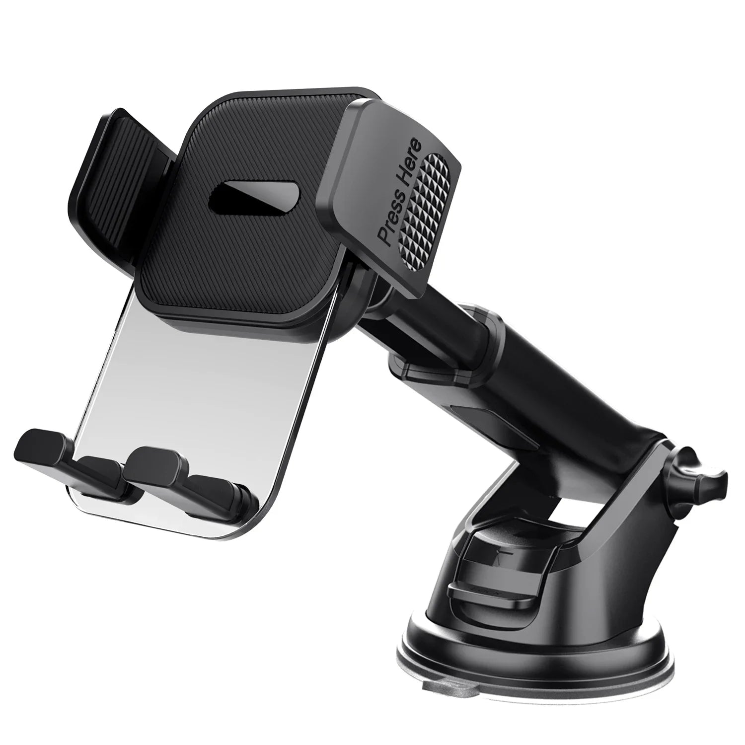 Car Cell Phone Holder Cellphone Mount for Dashboard Windshield Auto Dash Mobile IPhone Support Fit 4.7-7" Smartphone Auto Supply CM World
