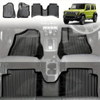Easy to Clean, All-Weather Use - for Suzuki Jimny 5-Door Car Floor Mats Carpet Automatic Transmission 2024 2025 JB64 JB74