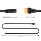 1.5m/5FT XT60 Female to DC7909 Female Charging Cable for Anker SOLIX ALLPOWERS R600 Ecoflow Bluetti Portable Power Stations