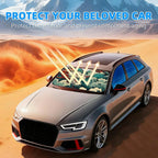 Japanese Wave Dragon Sun Visor Foldable Universal Car Windshield Sun Shade UV Protection Heat Insulation Foldable Cover