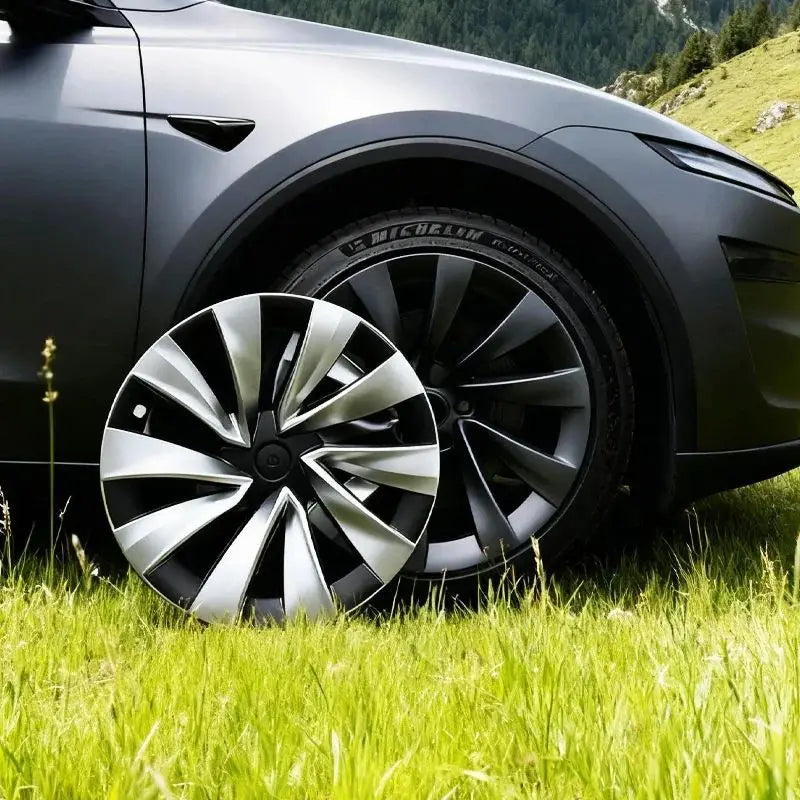 for Tesla New Model Y Juniper 2025 20inch Wheel Hubcap Front Rear Wheel Hup Caps Protect Cover Launch 2026 Exterior Accessories CM World